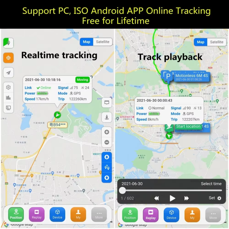 Waterproof Motorcycle GPS Tracker 4G with Engine Remote Cut Off Relay Low Cost CA003