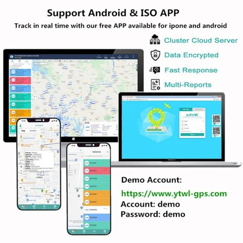 4G LTE Vehicle Tracker CA003 J16 Real Time GPS with Anti-Theft Alarm for Motorcycle Car Truck